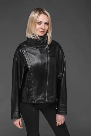 Шкіряна куртка 9007 oversize