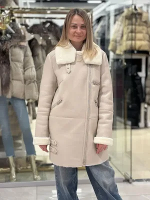 Жіноча дублянка пілот 85 см.