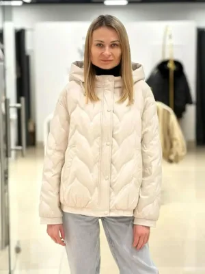 Куртка CHANEVIA 25133 Cream White