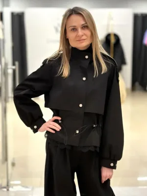 Тренч CHANEVIA 9918 Black
