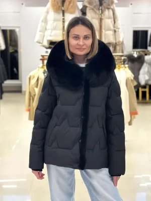 Пуховик Chanevia 25602 BLACK