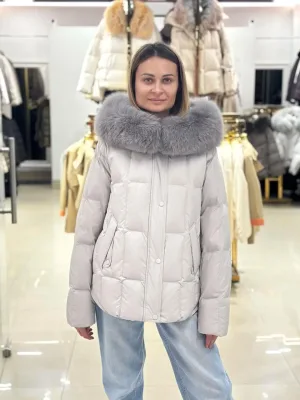Пуховик Chanevia 25596 ICE GREY