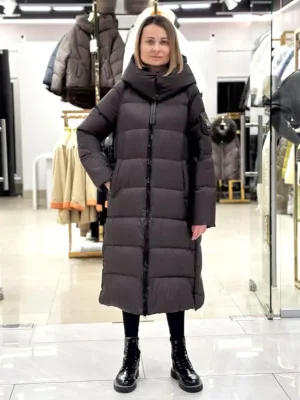 Пуховик Chanevia 25029 SEAL BROWN