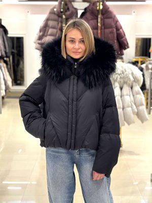 Пуховик Chanevia 25515 BLACK