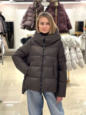 Пуховик Chanevia 25030 SEAL BROWN