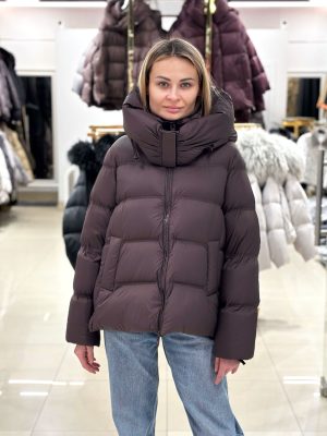 Пуховик Chanevia 25562 SEAL BROWN