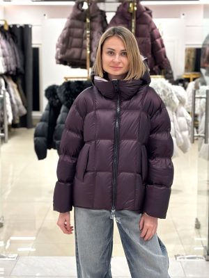 Пуховик Chanevia 25577 SEAL BROWN