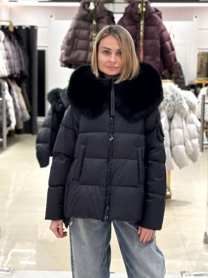 Пуховик Chanevia 25523 BLACK
