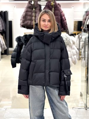 Пуховик Chanevia 25527 BLACK