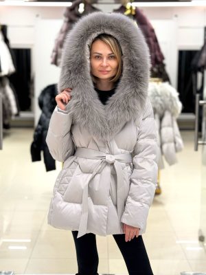 Пуховик Chanevia 25598 ICE GREY
