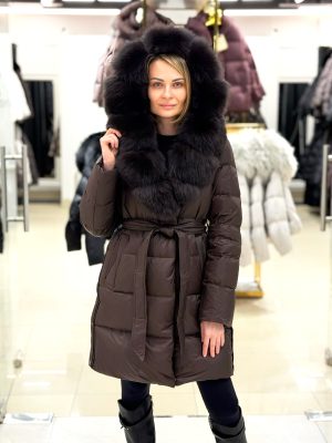 Пуховик ZLLY 25528 SEAL BROWN