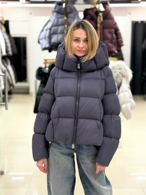 Пуховик Chanevia 25563 DARK BLUE