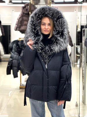 Пуховик — парка Chanevia 25520 DARK BLUE