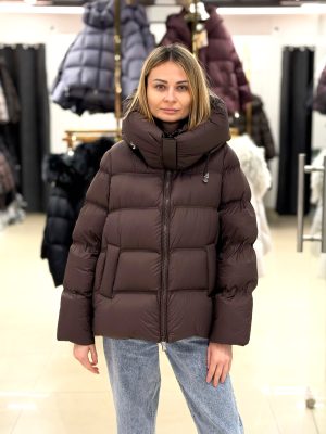 Пуховик Chanevia 25562 SEAL BROWN