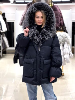 Пуховик — парка Chanevia 25519 DARK BLUE