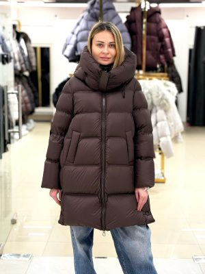 Пуховик Chanevia 25620 SEAL BROWN