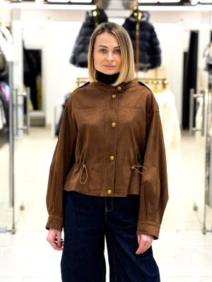 Замшева вітрівка CHANEVIA 9983 CARAMEL