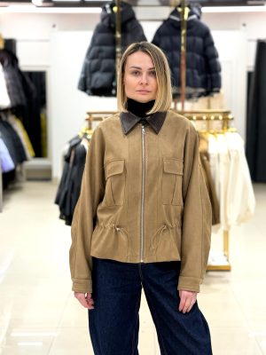 Замшева куртка CHANEVIA 99106 BEIGE