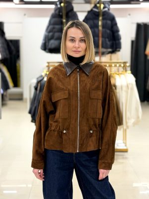 Замшева куртка CHANEVIA 99106 CARAMEL