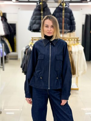 Замшева куртка CHANEVIA 99106 DARK BLUE