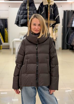 Пуховик Chanevia 25030-1 DARK BROWN