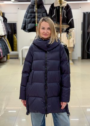 Пуховик Chanevia 25020-1 DARK-BLUE
