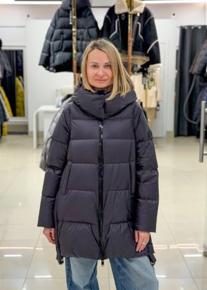 Пуховик Chanevia 25020-1 BLUEBERRY