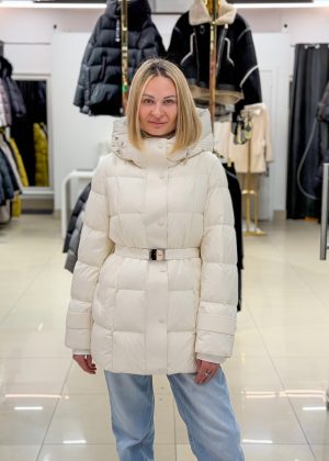 Пуховик Chanevia 26091 CREAM